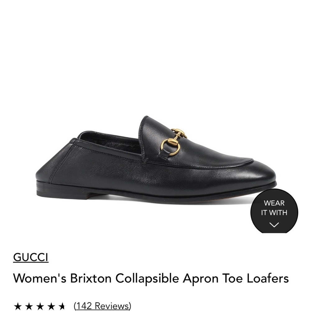 Gucci Brixton Loafers sz 36